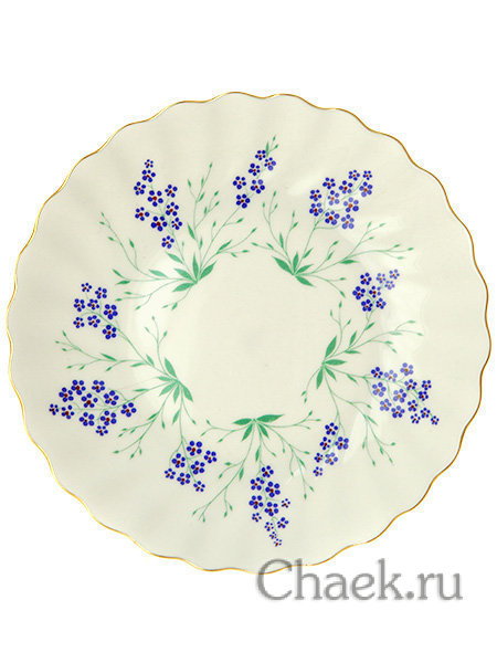 Кофейная пара форма Витая рисунок У ручья Императорский фарфоровый завод