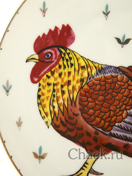 Тарелка декоративная форма Эллипс рисунок Пестрый Императорский фарфоровый завод Тарелка декоративная форма Эллипс рисунок Пестрый Императорский фарфоровый завод