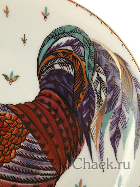 Тарелка декоративная форма Эллипс рисунок Пестрый Императорский фарфоровый завод Тарелка декоративная форма Эллипс рисунок Пестрый Императорский фарфоровый завод