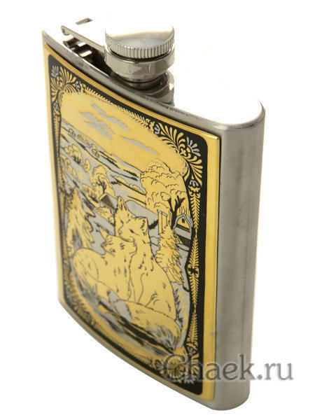 Фляжка "Две лисы" Златоуст