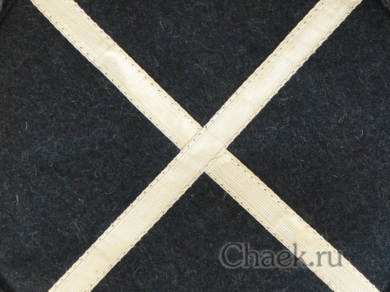 Кубанка станично-бытовая натуральный серый каракуль с серебряным галуном